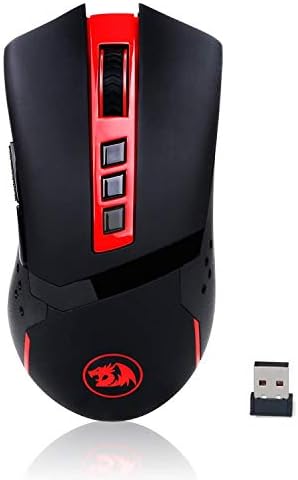 REDRAGON M692 עכבר משחק אלחוטי עכבר אדום LED LED תאורה אחורית MMO 9 כפתור AMPIDEXTROUS