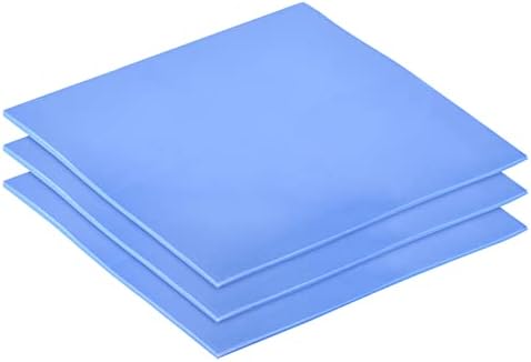 רפידות סיליקון מוליכות חום מוליכות 100 על 100 על 1 מ מ 2 וואט עבור רכיבים מילוי פער חבילה כחולה של 3
