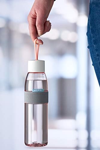 MEPAL, אליפסה בקבוק מים עם מכסה, BPA בחינם, אדום נורדי, מחזיק 23 גרם, ספירה 1
