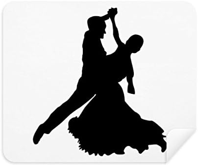 רקדנית ספורט ביצועים דואט ריקוד ניקוי בד מסך מנקה 2 יחידות זמש בד
