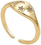זבורו זהב צבע ירח כוכב יד עיניים רעות פתיחת אצבע טבעת לנשים קסם סלול מעוקב זירקוניה טבעות תכשיטי חתונה-26742