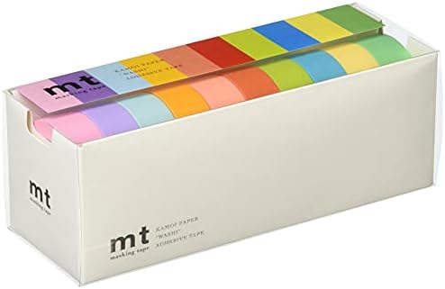 קלטות מיסוך של MT Washi, סט של 10, צבעים בהירים