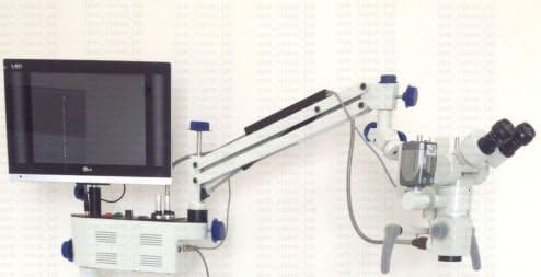 קיר הר נוירוכירורגיה הפעלה מיקרוסקופ 3 צעד, 90 משקפת קבועה עם מסך הוביל, מפצל קרן, הר ג, מצלמה התקנה מלאה