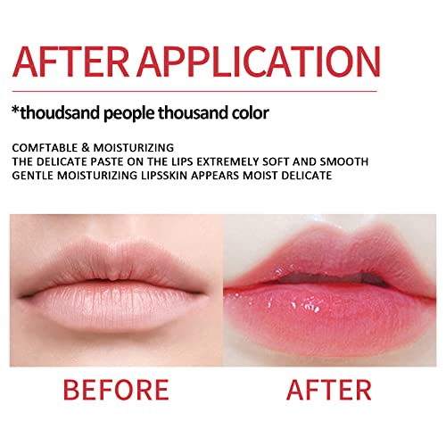 אדום דובדבן צבע שינוי שפתון, טבעי לחות גלוס קוריאני שפתון לאורך זמן שפתיים טיפול שפתיים קסמים מזין