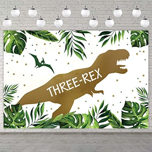 שלוש - רקס באנר רקע רקע תא צילום אבזרי בעלי החיים דינוזאור טירנוזאורוס רקס טי-רקס ג ' ונגל יער גשם