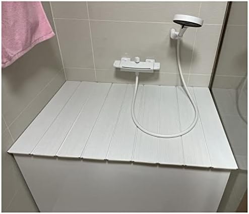 כיסוי אמבטיה מתקפל של PVC, עובי 0.6 סמ עובי בידוד אבק בסגנון יפני, מגש אמבטיה מכסה אמבטיה לספא יוקרתי