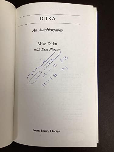 ספר מייק דיטקה חתום ספר אוטוביו מאמן כדורגל שיקאגו דוב