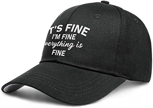 הכל בסדר מצחיק אומר כובע רקום נהג משאית כובעי עם אמרות מתכוונן בייסבול כובע לגברים נשים