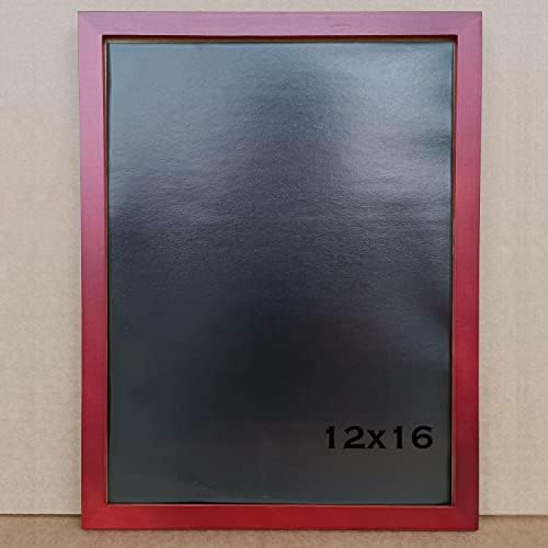 ZXT-Parts 12x16 מסגרת תמונה אדומה. עץ מוצק, 2 לוחות אקריליים, חתיכת נייר נחושת, יכולים להציג יצירות