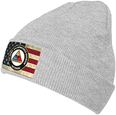 צבא ותיק 3 חטיבה משוריינת כפת כובע לסרוג כובע כובע חום לגברים נשים כובע