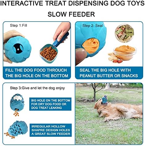 צעצועי כלבים של YCLWBG לכלבים גדולים לעיסה אגרסיבית, צעצועי כלבים בלתי ניתנים להריסה לעיסות אגרסיביות,