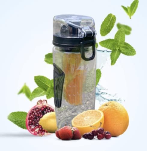 בקבוק מים של פירות פירות AIC, מכסה עליון הפוך ואחיזות כפולות נגד החלקה, בקבוק מים חינם של BPA, BPA,
