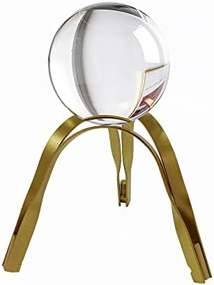 דואר איסאטה מודרני מופשט אמנות קריסטל כדור עם זהב ברזל סטנד דקורטיבי קישוטי לסלון חדר שינה טלוויזיה ארון מלאכות