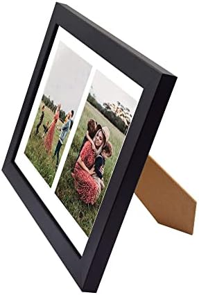 מסגרת תמונה של עץ שחור 2 סטים מציגים תמונות מרובות תמונות 5x7 אינץ 'עם מסגרות קולאז', 8.5x11