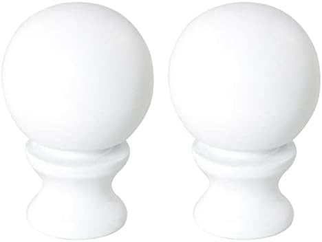 2 יחידות 1-1/2 אינץ מנורת עיטורים שמן שפשף לבן פלדה כדור ידית מנורת צל עיטורים מנורת גוונים עיטורים כובע ידית