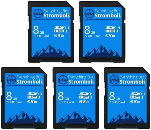 הכל חוץ מ- Stromboli 8GB SD Speed ​​Speed ​​Class 10 UHS-1 U1 C10 8G כרטיסי זיכרון SDHC למצלמה דיגיטלית