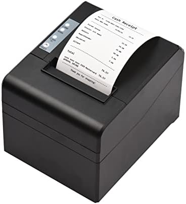 מדפסת קבלה תרמית של DSFEN 80 ממ שולחן עבודה ישיר הדפסה תרמית חיבור USB 300 ממ/שניות מהירות גבוהה