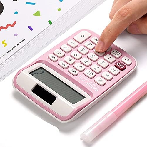 Doubao 10 ספרות מחשבון שולחן כפתורים גדולים לחצני חשבונאות פיננסיים כפתורי נייד עם שרוך