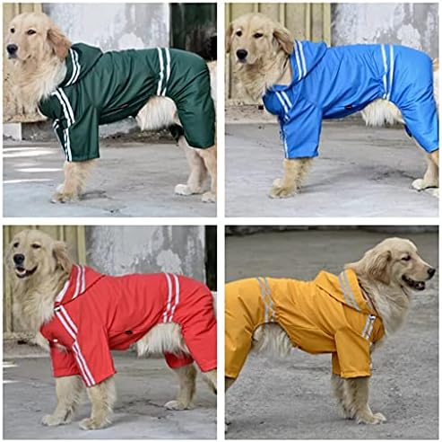 WZHSDKL כלב גדול בגדי גשם בגדי חיות מחמד כלב גליסטן בר מעיל גשם מוצרים ארבע רגליים גדול כלב עמיד למים פונצ'ו