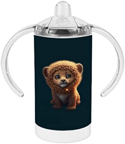 דיגיטלי בעלי החיים אמנות קש כוס-חמוד תינוק קש כוס-נושאים קש כוס