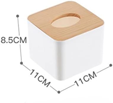 SawQF מחזיק מפית מעץ מלא צורה מרובע מעץ קופסת רקמות מפלסטיק קופסת נייר מטבח בית קופסת אחסון
