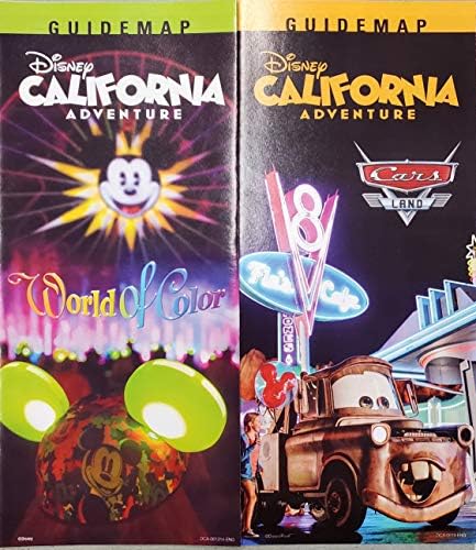 דיסנילנד פרק סט של 8 מפת מדריכי טיולים שמציעה קליפורניה הרפתקאות קונדור דירות צעצוע של סיפור העולם של צבע מכוניות