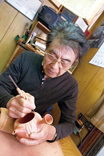 בחירת טוקיו Matcha - Tokoname Shudei Kyusu Teapot - Shunen - Plum 220CC/ML - רשת משובחת קרמיקה עם קופסת עץ