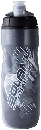 בקבוק מים אופניים של Hizq 600 מל בקבוק הרים קליל PP5 חום - והגנה על קרח חיצוני כוס ספורט ציוד רכיבה על אופניים