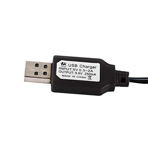 כבל טעינה של טבטו, מטען USB NI-CD NI-MH סוללות חבילה למתאם תקע KET-2P 9.6V 250MA פלט