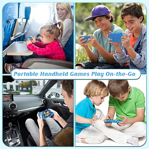 נייד כף יד משחקים לילדים, כף יד משחק קונסולת 3.0 גדול מסך מובנה 258 קלאסי רטרו חינוכיים משחקי טלוויזיה