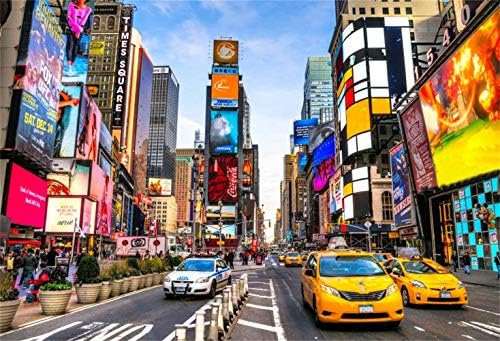 10 על 8 רגל ניו יורק טיימס כיכר רקע מודרני עיר גורדי שחקים ויניל צילום תפאורות ברור שמיים שונים