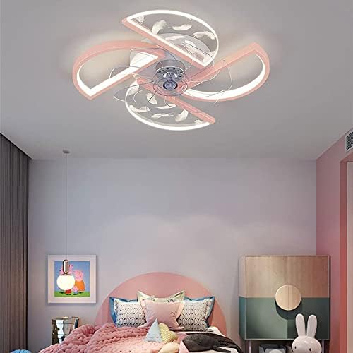 USMJQVZ NORDIC MINILIST MINALIST LANAL LED LED מאווררי תקרה 36W עם אורות וחדר אוכל מרוחק חדר שינה סומק