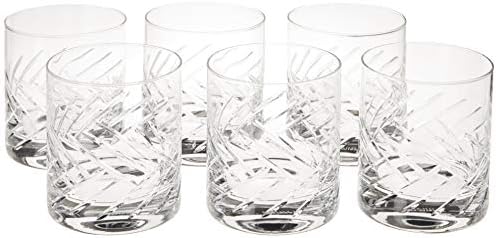 שוט זוויזל טריטן קריסטל זכוכית דיסטיל ברוור אוסף אברדין דופ מיושן כוסות קוקטייל, 13.5 עוז, ברור