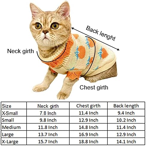 סוודר חתולים אניאק בגדים חמים כלבים חולצת אפוד נעימה סתיו תלבושות חורפיות חתלתול סכינים סריגים חורפיים של כלבים