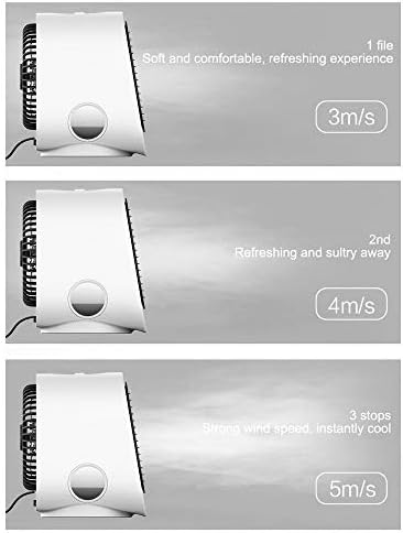 Syksol Guangming - מאוורר קירור אוויר נייד 3 מהירות USB 7 צבעים LED Light Light Light מיני מאוורר מאוורר