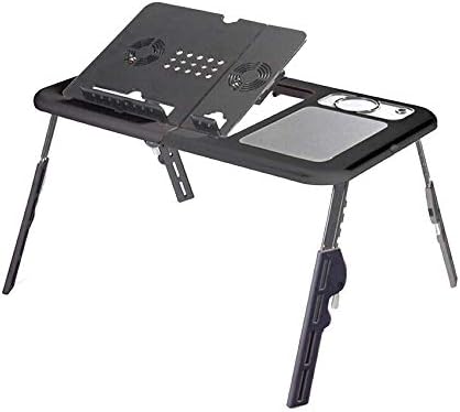 מעמד מחשב נייד מתכוונן של EYHLKM - השתמש בו כשולחן עומד מתקפל במשרד, מחשב נייד לכתיבה, שולחן נעים במיטה או על
