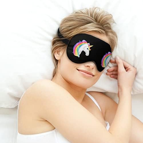 מסכת עין רכה חד קרן כיסוי אפקטיבית הצללה אפקטיבית מסכת שינה נוחות עם כיסוי עיניים עם רצועה מתכווננת