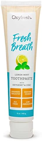משחת שיניים פרימיום אוקסיפרש לימון מנטה טרי נשימה-משחת שיניים שחיקה נמוכה עבור ריח רע מהפה-סלס &