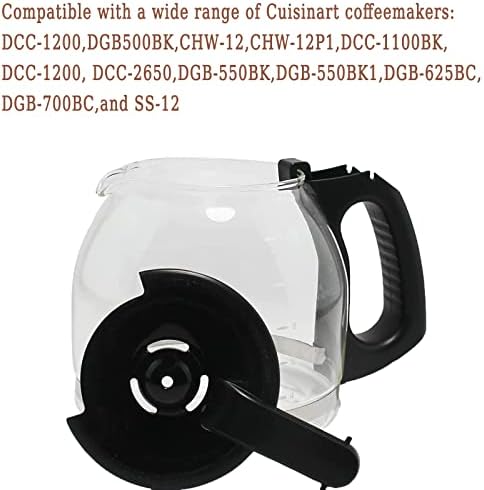 מכסה קנקן חלופי של די-סי-סי-סי-1200 קל - עבור קוויזנרט צ 'ו-12 ,צ' ו-12 פי-1 קנקן מכונת קפה ודגמים נוספים