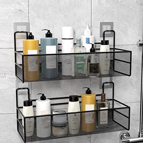 מדפי אמבטיה של קיר מקלחת מדפים צפים מדפים צפים מארגן מוצרי טיפוח לסל תיל תלייה לבית 36 סמ