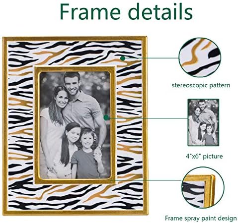 Joyvio 4 x 6 מסגרות תמונה עם זכוכית בהגדרה גבוהה, מסגרת תמונה לשולחן למעלה ומשרד צור זיכרונות טובים, זהב