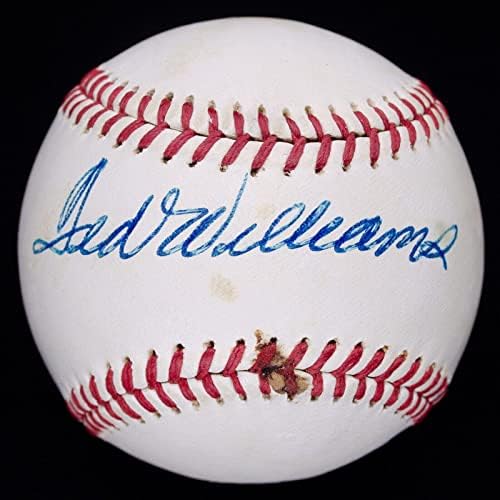 TED Williams משנות ה -1960 חתום על חתימה חתימה על חתימה בבייסבול בייסבול חתימת וינטג 'JSA - כדורי חתימה