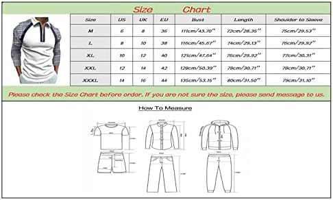 חולצות שרוול ארוכות גברים מזדמנים חולצות פולו גולף מזדמנים רוכסן גופיות גרפיות צמרות ניגודיות צבע אתלטית חולצות