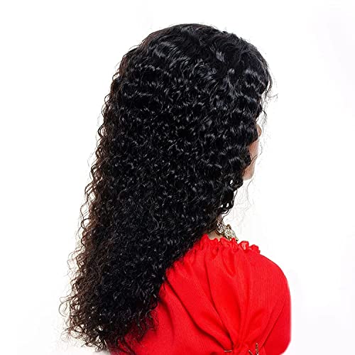 פאות תחרה מול שיער טבעי מתולתל 13 על 4 תחרה פרונטאלית פאות לנשים שחורות שיער טבעי, קו שיער טבעי ברזילאי