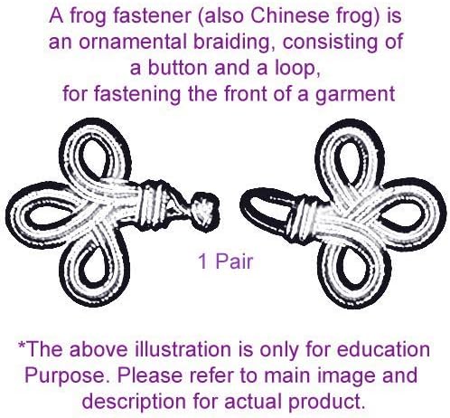 צפרדעים סגירות כפתור סיני וו אטב-אטב-סגול-פינאפלה עיצוב -4756p