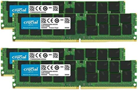 צרור מכריע עם 128 ג'יגה-בייט DDR4 PC4-21300 2666MHz RDIMM, זיכרון ECC רשום כפול המדורג כפול