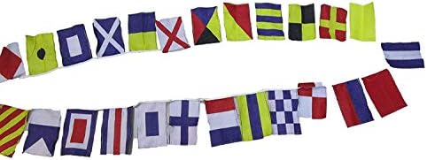דגל איתות ימי בינלאומי - 26 דגלים Bunting - מטר וחצי - ימי/סירה/מסיבת חוף