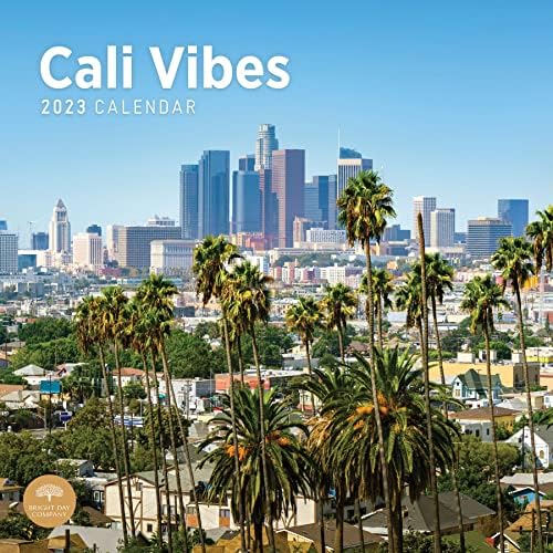 2023 לוח השנה הקיר של Cali Vibes לפי Day Bright, 12x12 אינץ '