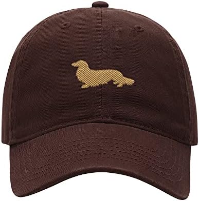 ל8502-קסיב כובע בייסבול גברים עם שיער ארוך תחש רקום כותנה שטופה כובע כלב כובעי בייסבול
