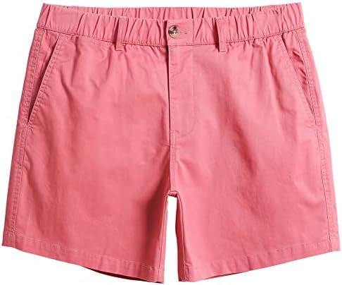גברים של קלאסי-כושר 5.5 כותנה מזדמן מכנסיים קצרים חגורת גומי עם כיס רב יומי ללבוש הליכה קיץ תלבושת